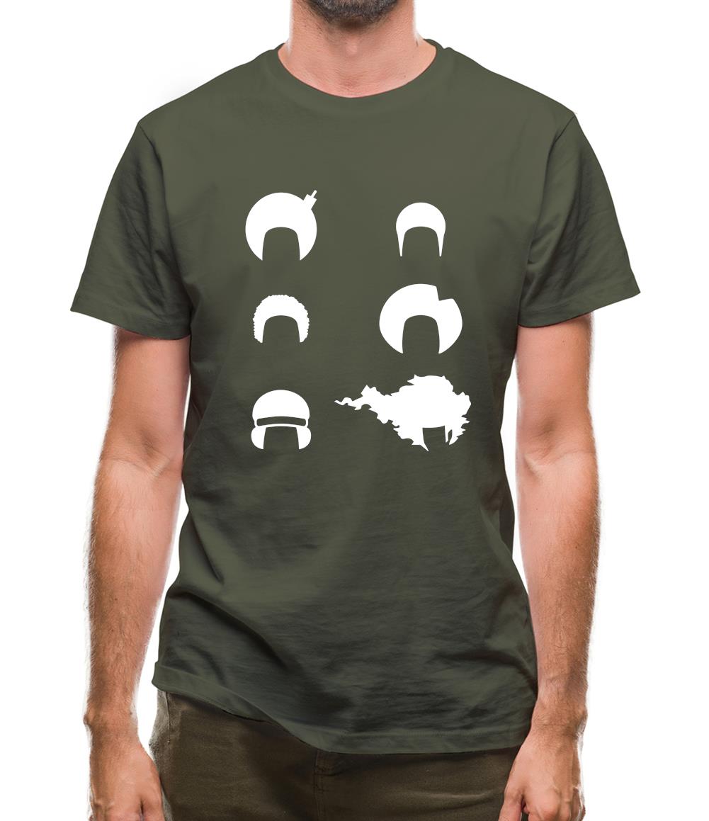 Afro Funky Hair Styles Mens T-Shirt Afro Funky Hair Styles Mens T-Shirt