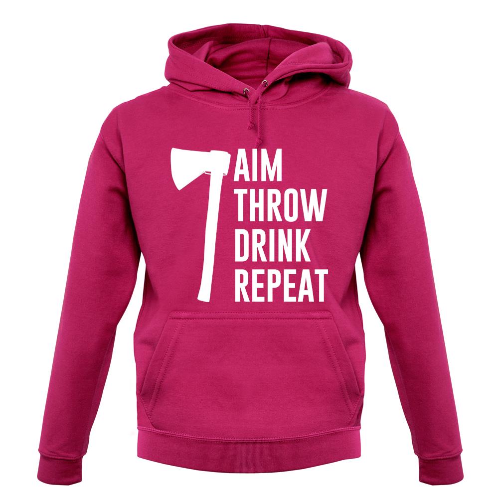 Aim, Throw, Drink Repeat unisex hoodie Aim, Throw, Drink Repeat unisex hoodie