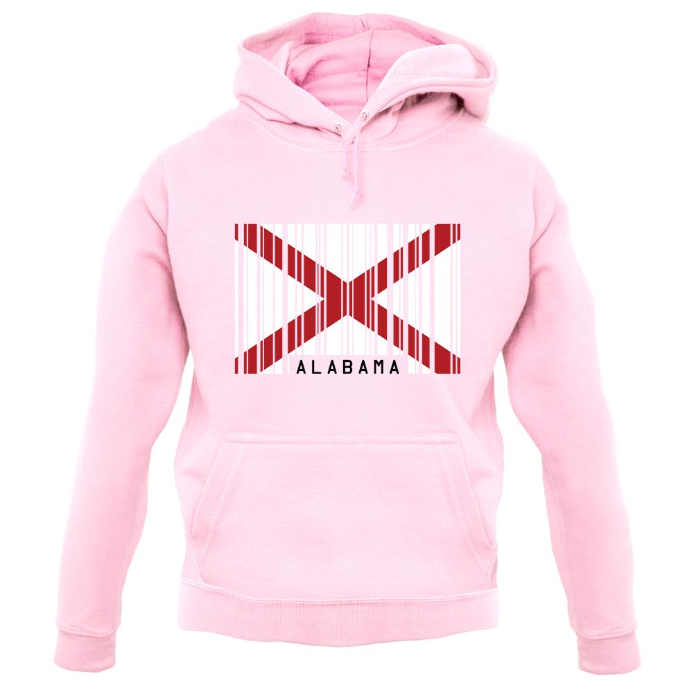 Alabama Barcode Style Flag unisex hoodie Alabama Barcode Style Flag unisex hoodie