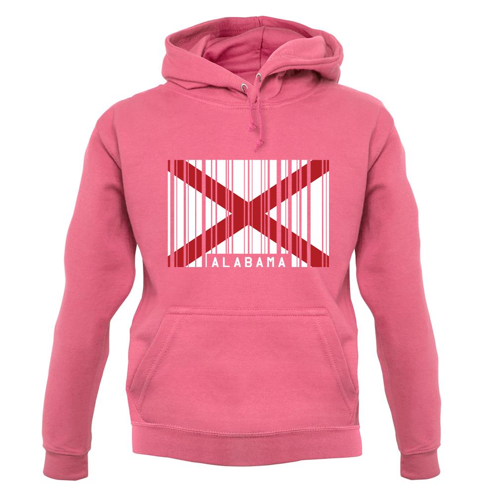 Alabama Barcode Style Flag unisex hoodie Alabama Barcode Style Flag unisex hoodie