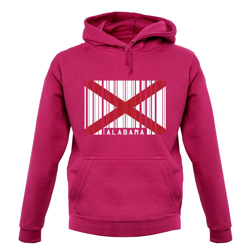 Alabama Barcode Style Flag unisex hoodie Alabama Barcode Style Flag unisex hoodie