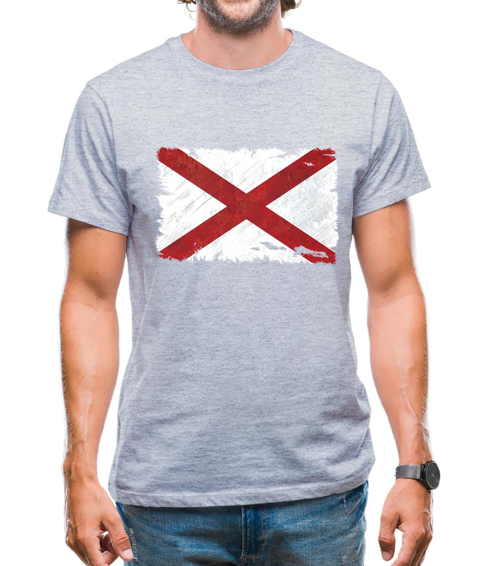 Alabama Grunge Style Flag Mens T-Shirt Alabama Grunge Style Flag Mens T-Shirt