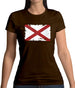 Alabama Grunge Style Flag Womens T-Shirt Alabama Grunge Style Flag Womens T-Shirt