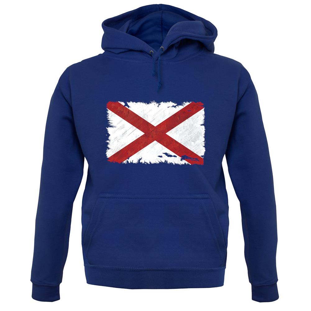 Alabama Grunge Style Flag unisex hoodie Alabama Grunge Style Flag unisex hoodie