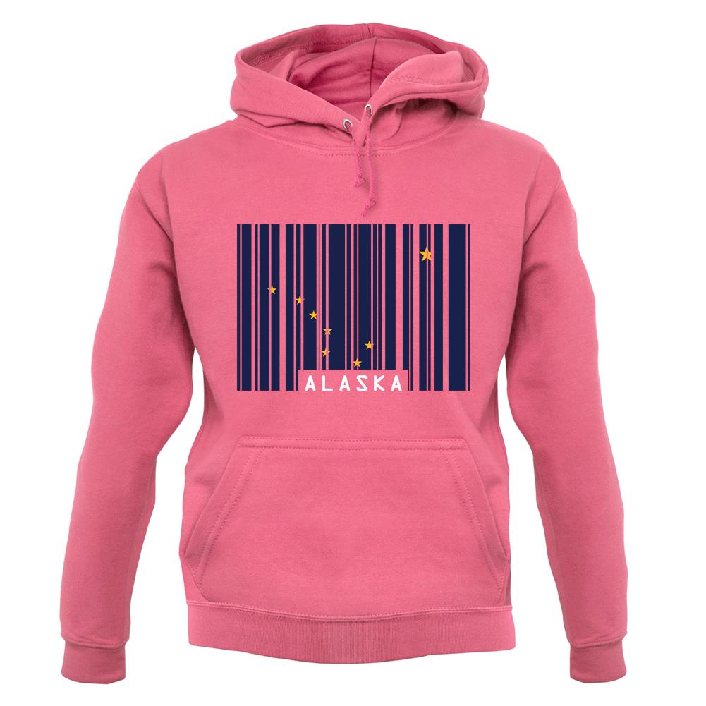 Alaska Barcode Style Flag unisex hoodie Alaska Barcode Style Flag unisex hoodie