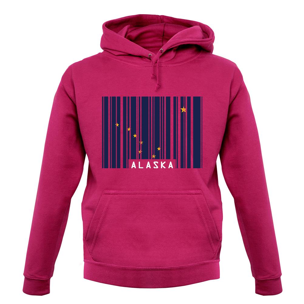 Alaska Barcode Style Flag unisex hoodie Alaska Barcode Style Flag unisex hoodie