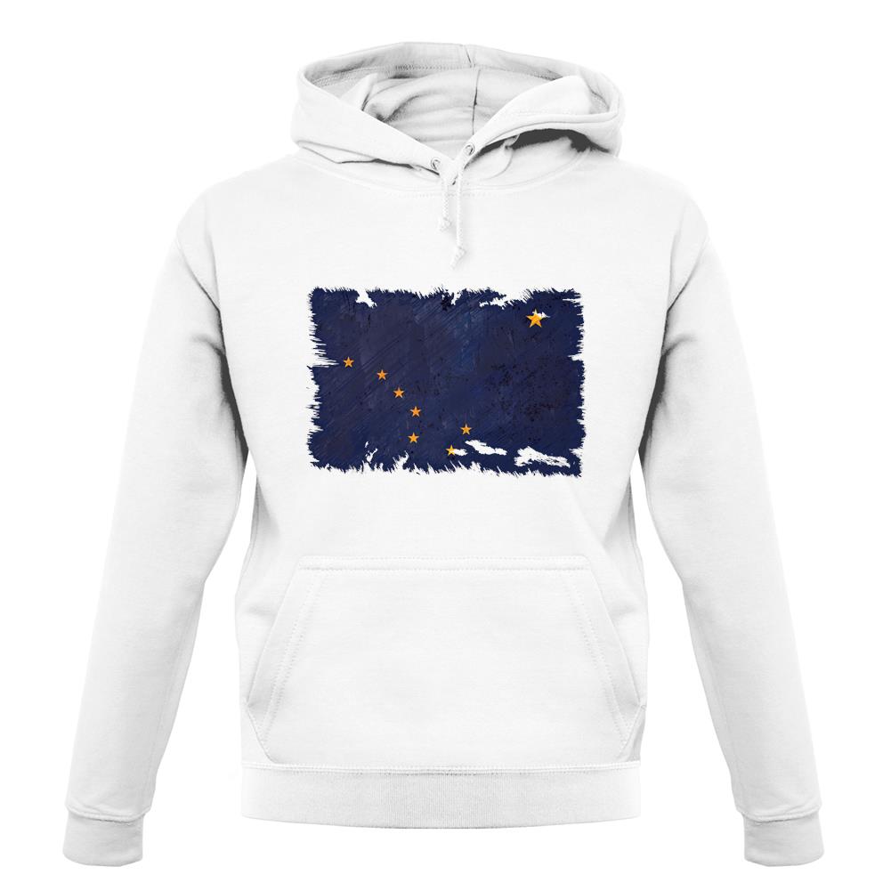 Alaska Grunge Style Flag unisex hoodie Alaska Grunge Style Flag unisex hoodie