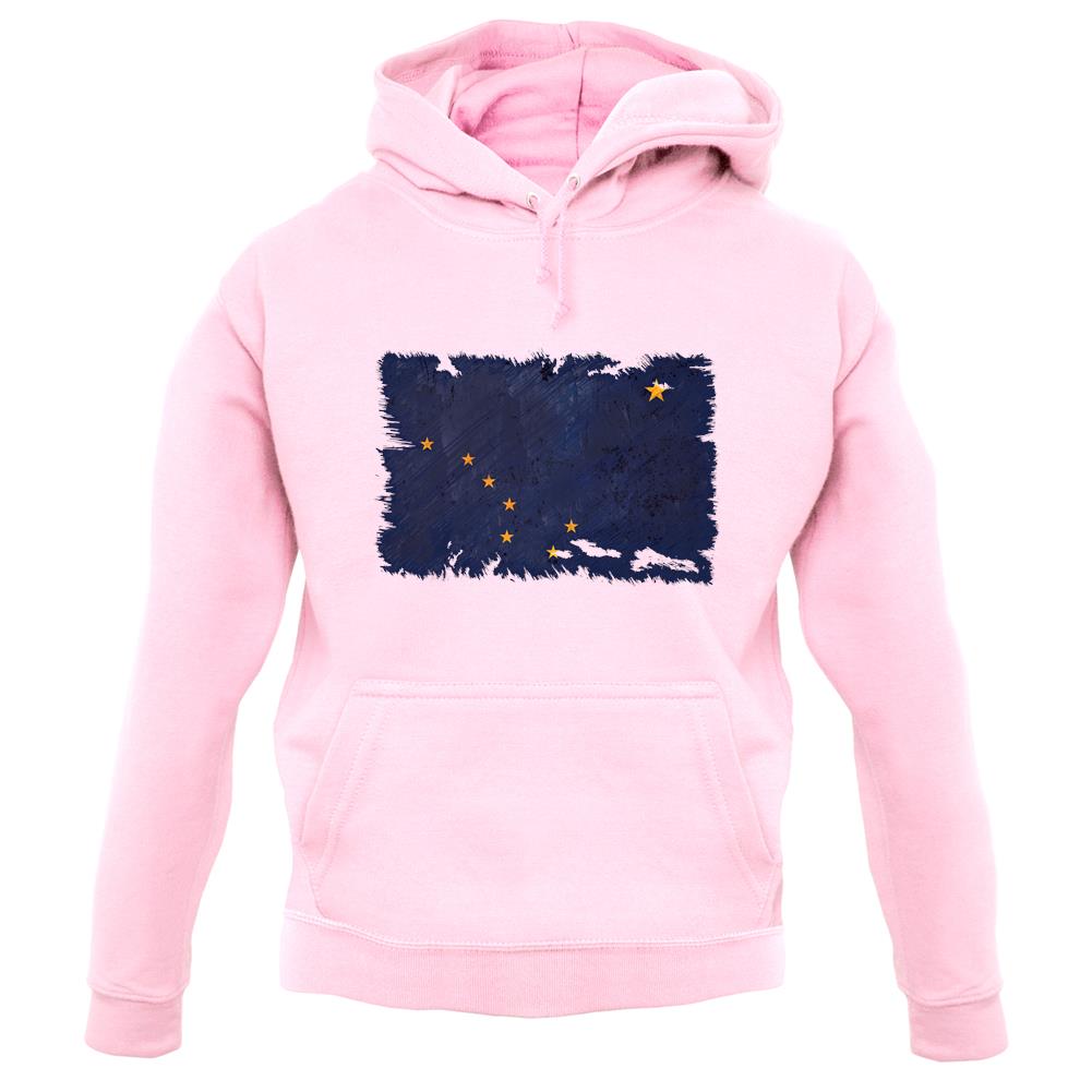 Alaska Grunge Style Flag unisex hoodie Alaska Grunge Style Flag unisex hoodie