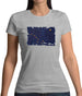 Alaska Grunge Style Flag Womens T-Shirt Alaska Grunge Style Flag Womens T-Shirt