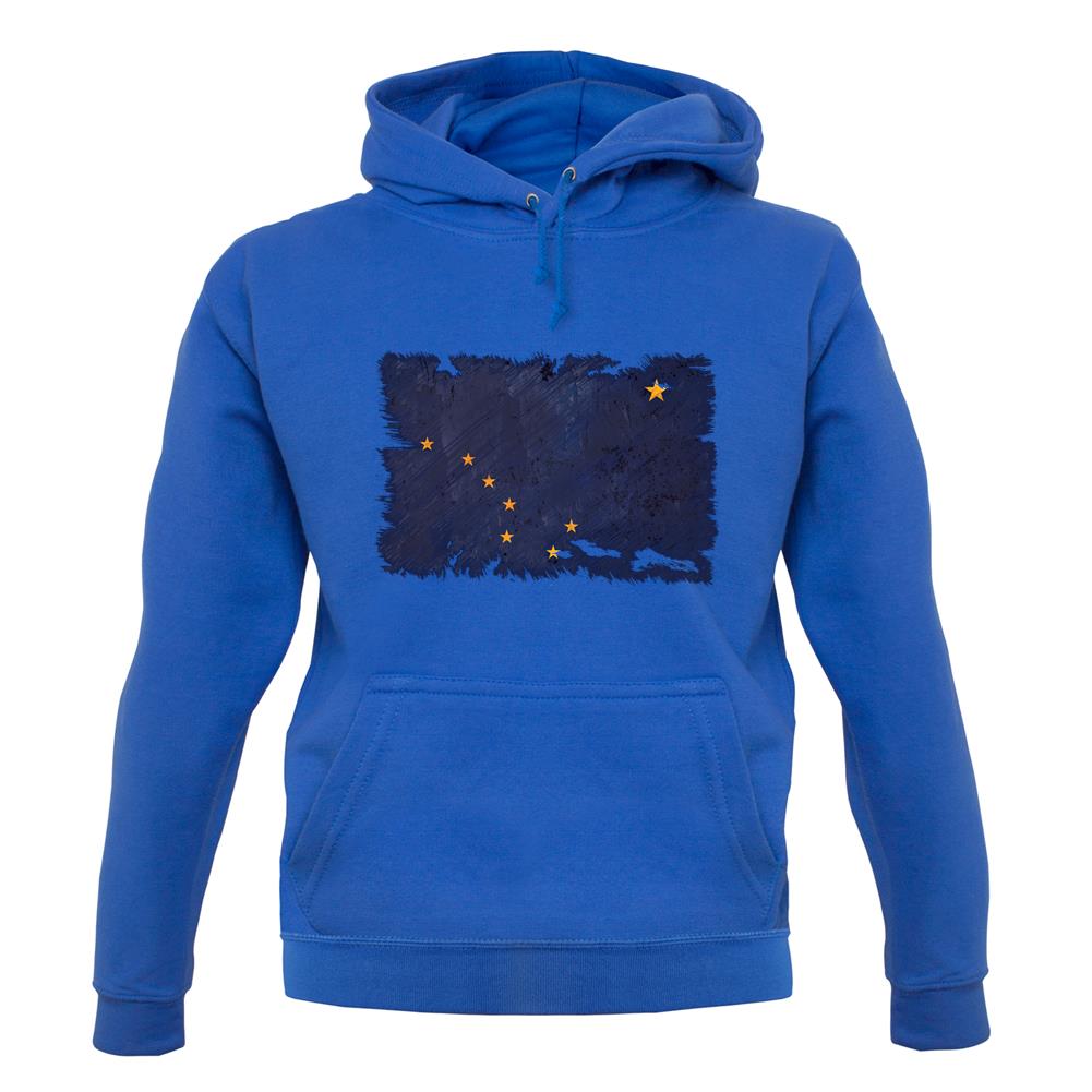 Alaska Grunge Style Flag unisex hoodie Alaska Grunge Style Flag unisex hoodie