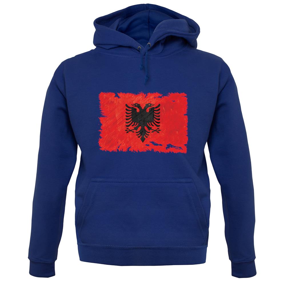 Albania Grunge Style Flag unisex hoodie Albania Grunge Style Flag unisex hoodie