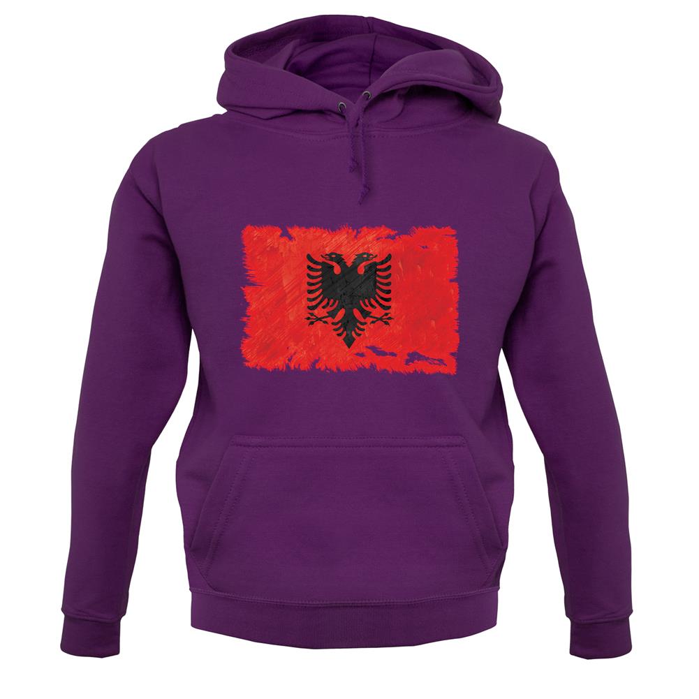 Albania Grunge Style Flag unisex hoodie Albania Grunge Style Flag unisex hoodie