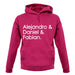 Alejandro & Daniel & Fabian Unisex Hoodie Alejandro & Daniel & Fabian Unisex Hoodie