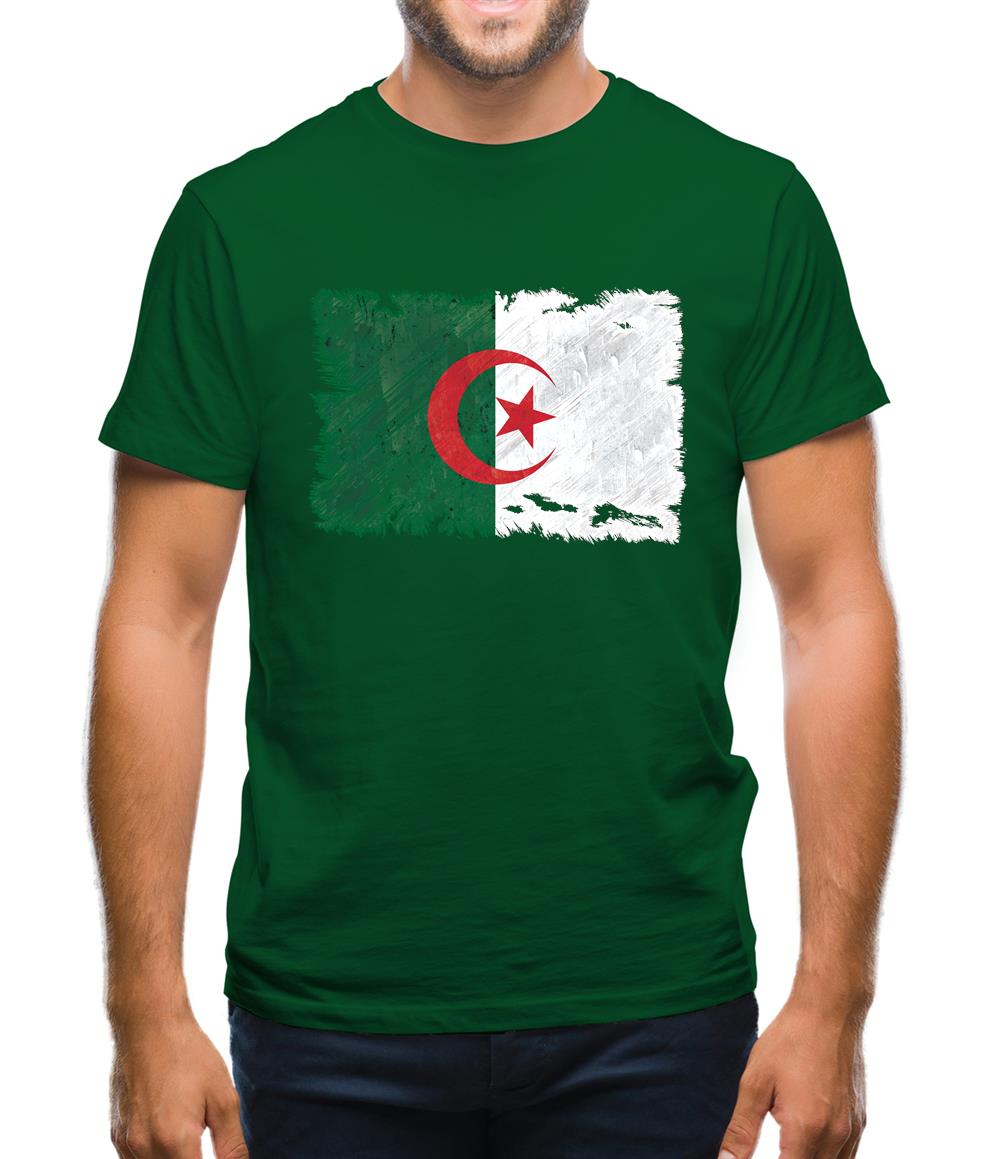 Algeria Grunge Style Flag Mens T-Shirt Algeria Grunge Style Flag Mens T-Shirt