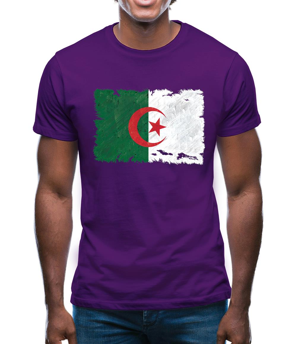 Algeria Grunge Style Flag Mens T-Shirt Algeria Grunge Style Flag Mens T-Shirt