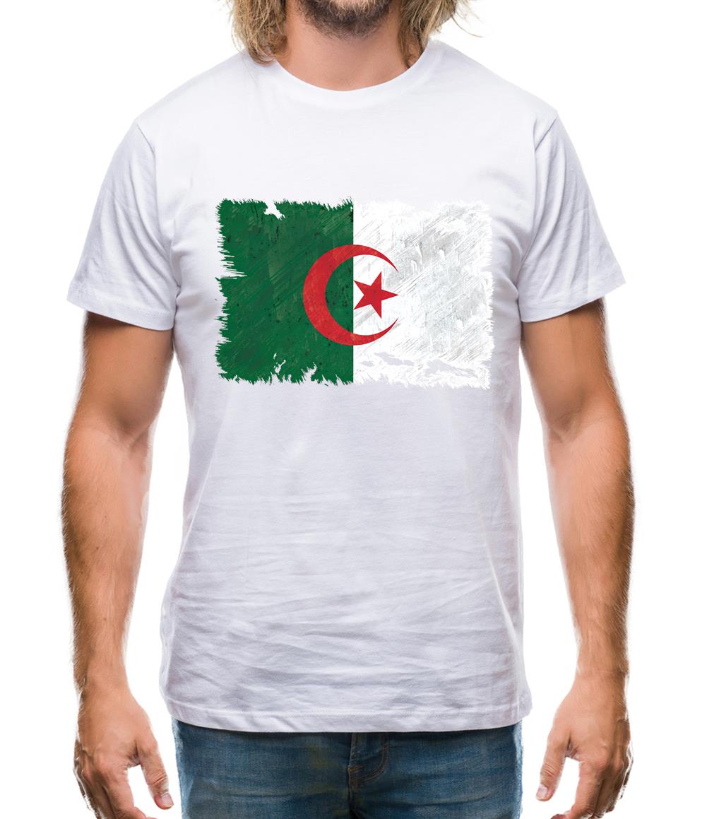 Algeria Grunge Style Flag Mens T-Shirt Algeria Grunge Style Flag Mens T-Shirt