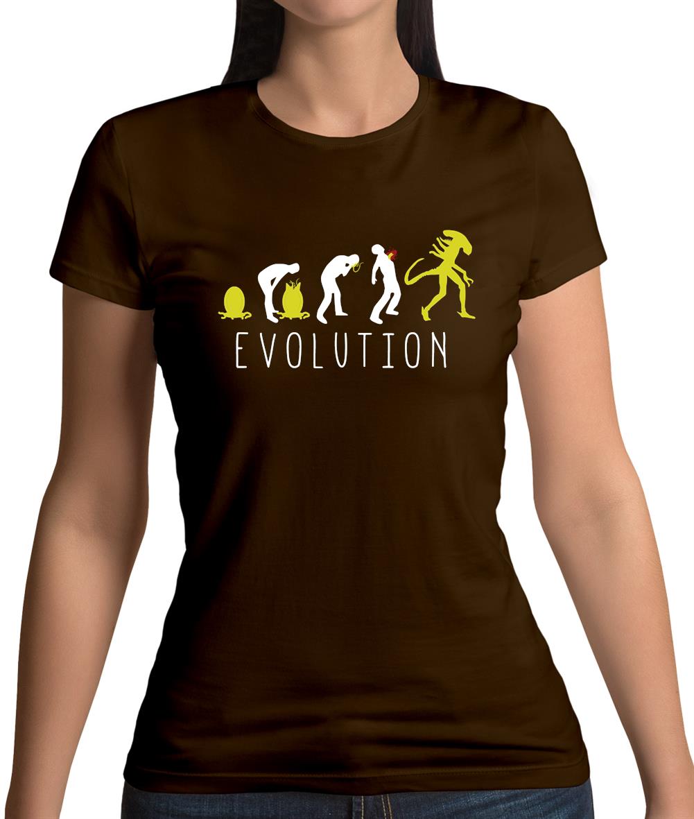 Alien Olution Womens T-Shirt Alien Olution Womens T-Shirt
