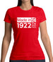 Made In 1922 All British Parts Crown Womens T-Shirt Made In 1922 All British Parts Crown Womens T-Shirt