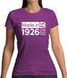 Made In 1926 All British Parts Crown Womens T-Shirt Made In 1926 All British Parts Crown Womens T-Shirt