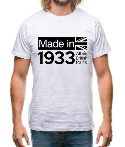 Made In 1933 All British Parts Crown Mens T-Shirt