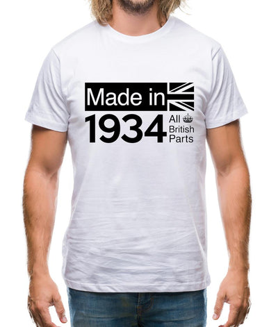 Made In 1934 All British Parts Crown Mens T-Shirt