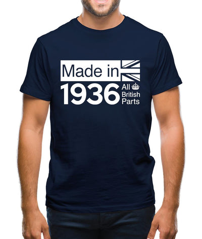 Made In 1936 All British Parts Crown Mens T-Shirt