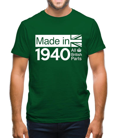 Made In 1940 All British Parts Crown Mens T-Shirt