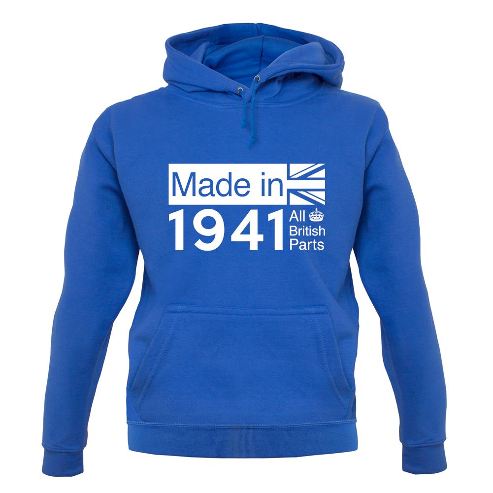 Made In 1941 All British Parts Crown unisex hoodie Made In 1941 All British Parts Crown unisex hoodie