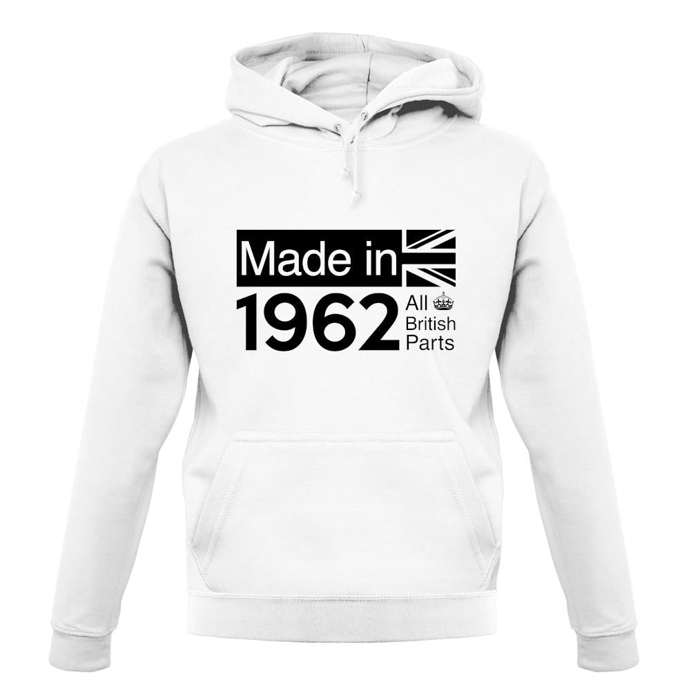 Made In 1962 All British Parts Crown unisex hoodie Made In 1962 All British Parts Crown unisex hoodie
