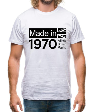 Made In 1970 All British Parts Crown Mens T-Shirt