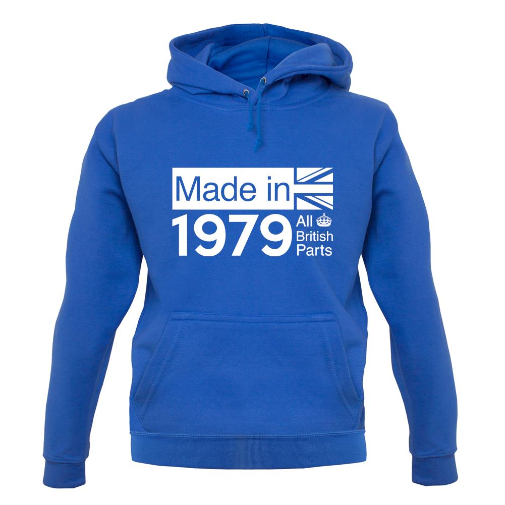 Made In 1979 All British Parts Crown unisex hoodie Made In 1979 All British Parts Crown unisex hoodie