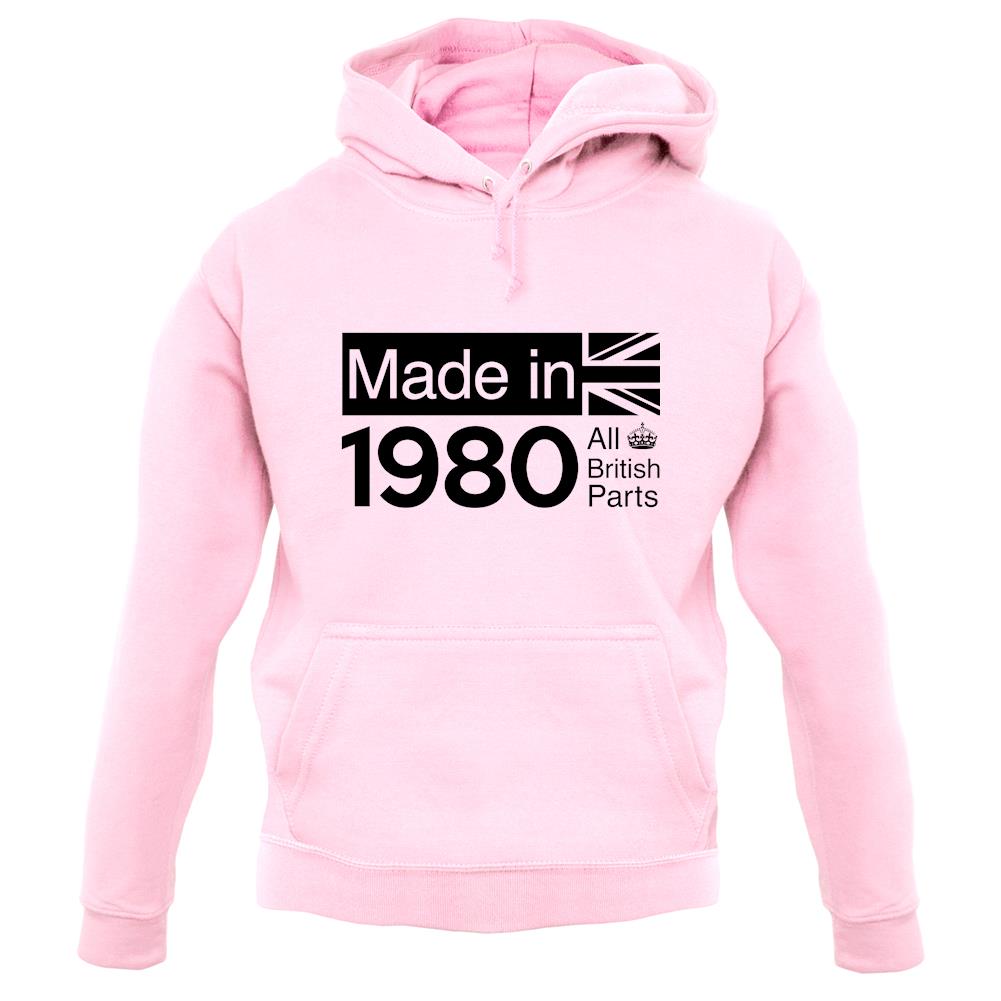 Made In 1980 All British Parts Crown unisex hoodie Made In 1980 All British Parts Crown unisex hoodie