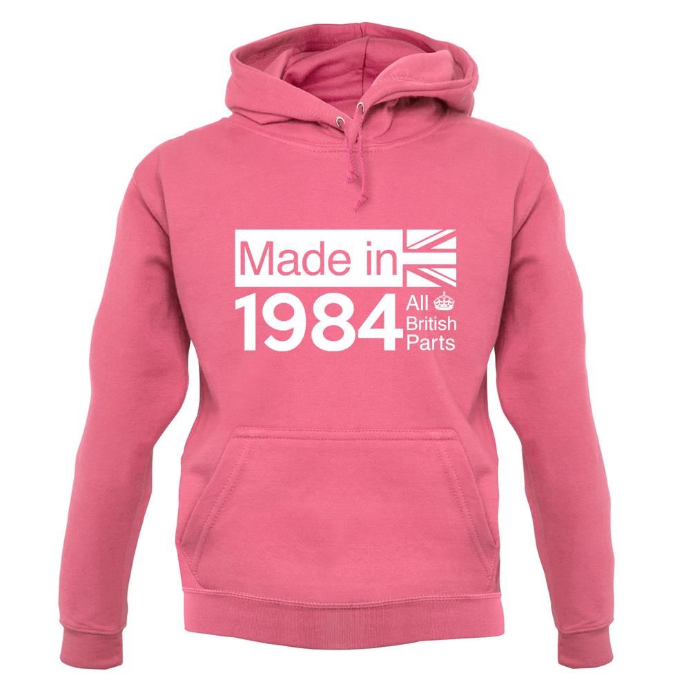 Made In 1984 All British Parts Crown unisex hoodie Made In 1984 All British Parts Crown unisex hoodie