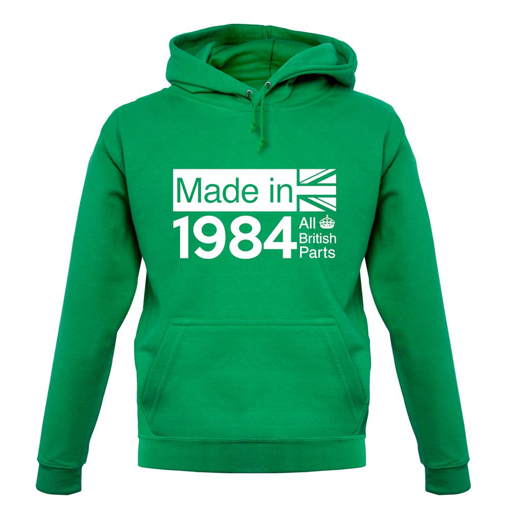 Made In 1984 All British Parts Crown unisex hoodie Made In 1984 All British Parts Crown unisex hoodie
