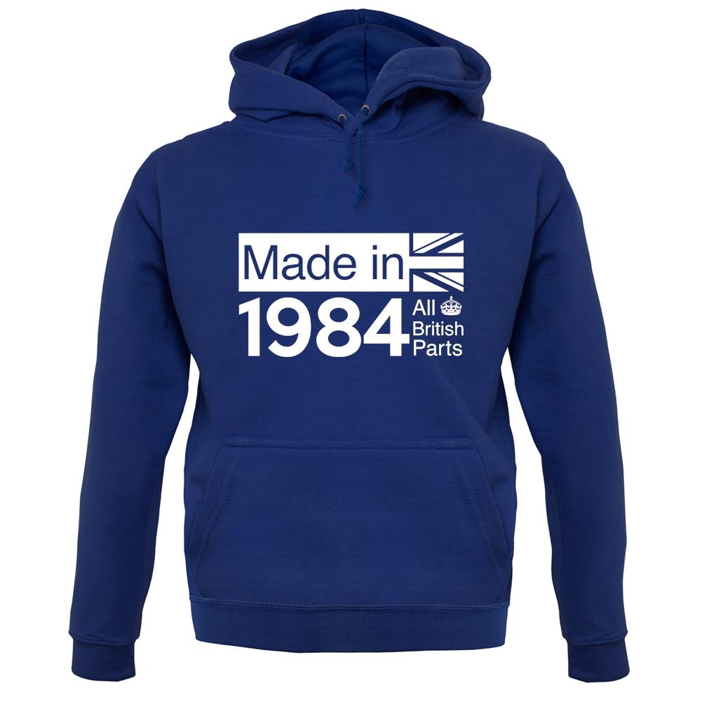 Made In 1984 All British Parts Crown unisex hoodie Made In 1984 All British Parts Crown unisex hoodie