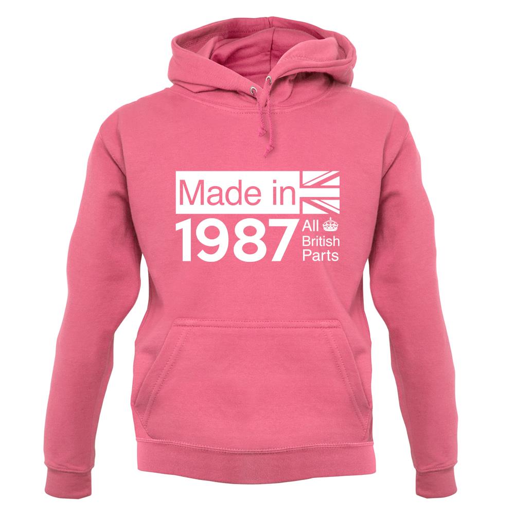 Made In 1987 All British Parts Crown unisex hoodie Made In 1987 All British Parts Crown unisex hoodie