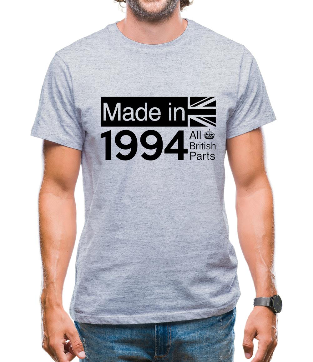 Made In 1994 All British Parts Crown Mens T-Shirt Made In 1994 All British Parts Crown Mens T-Shirt