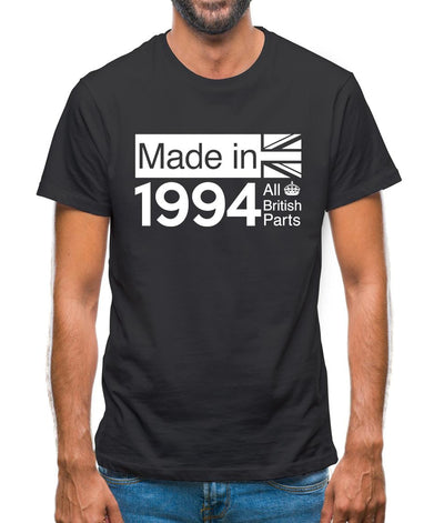 Made In 1994 All British Parts Crown Mens T-Shirt