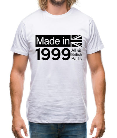 Made In 1999 All British Parts Crown Mens T-Shirt