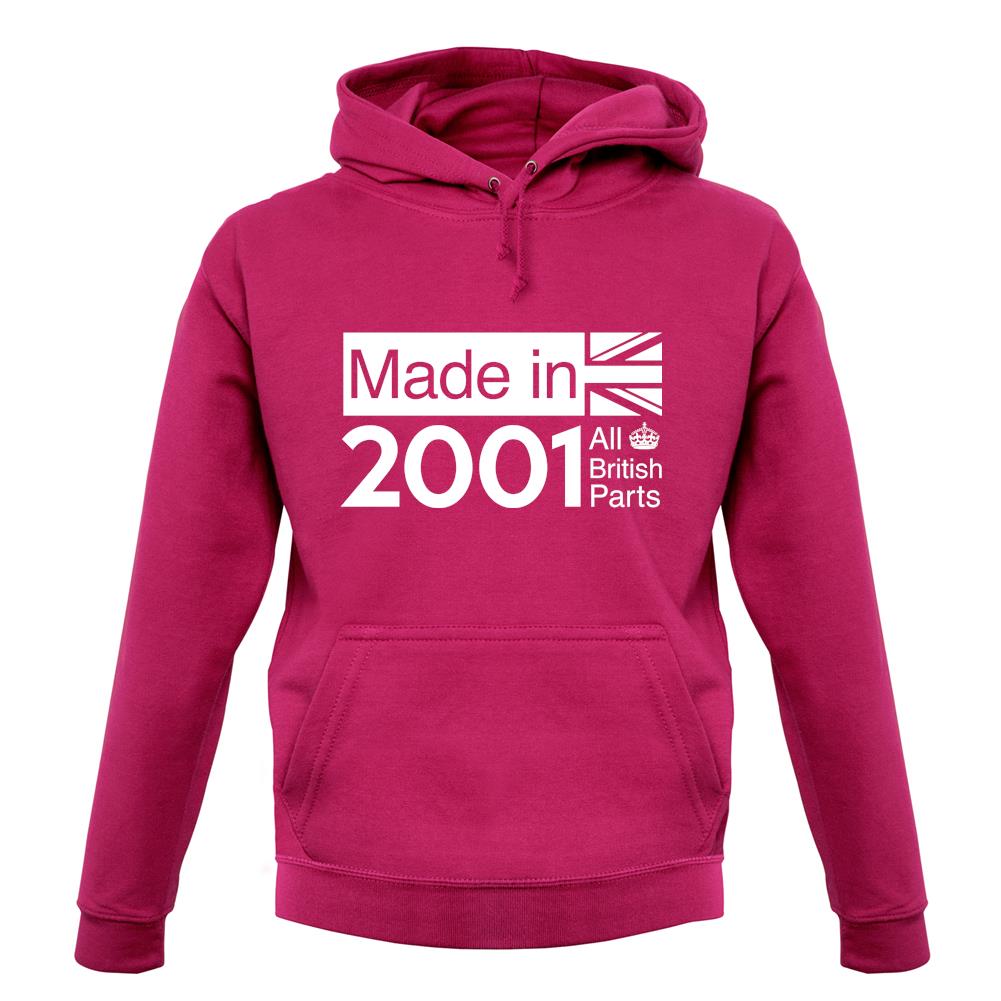 Made In 2001 All British Parts Crown unisex hoodie Made In 2001 All British Parts Crown unisex hoodie