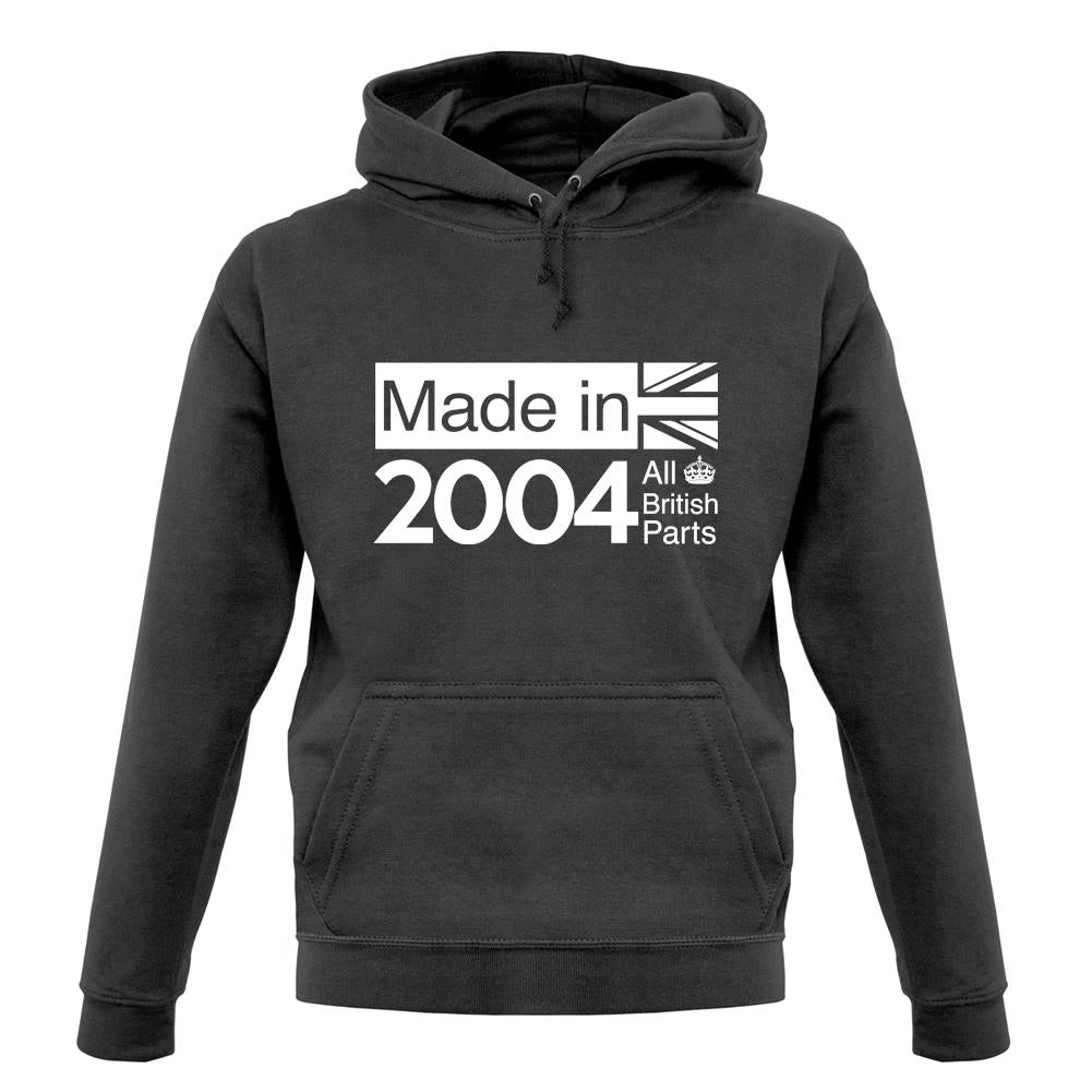 Made In 2004 All British Parts Crown unisex hoodie Made In 2004 All British Parts Crown unisex hoodie
