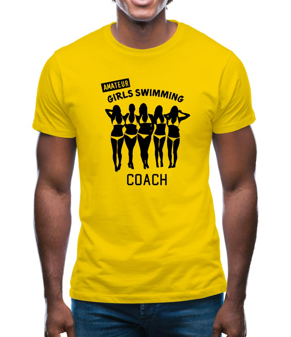 Amateur Girls Swimming Coach Mens T-Shirt Amateur Girls Swimming Coach Mens T-Shirt