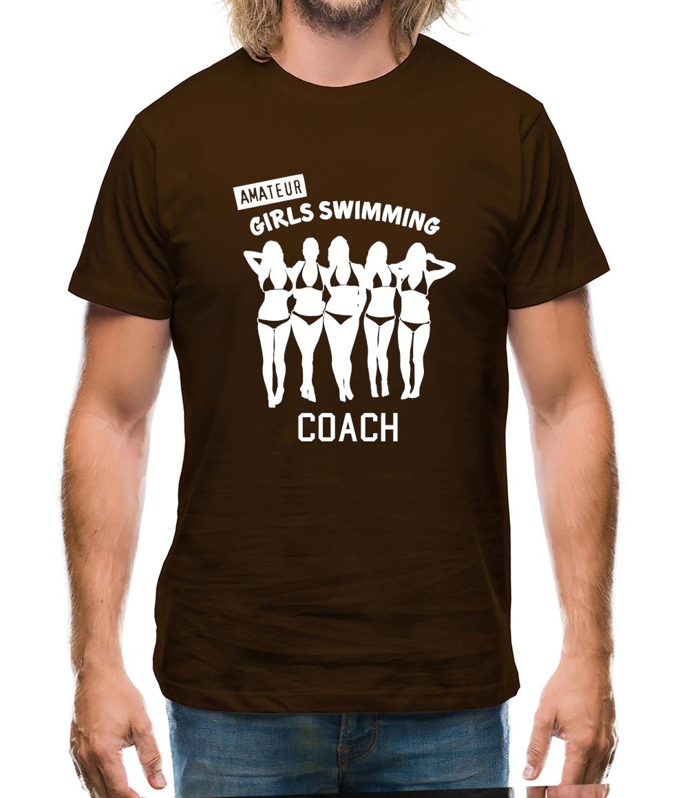 Amateur Girls Swimming Coach Mens T-Shirt Amateur Girls Swimming Coach Mens T-Shirt