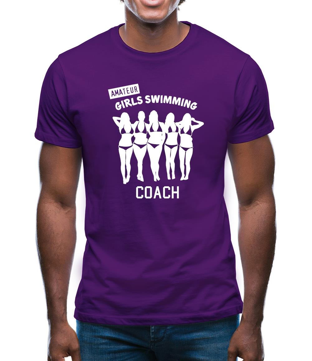 Amateur Girls Swimming Coach Mens T-Shirt Amateur Girls Swimming Coach Mens T-Shirt