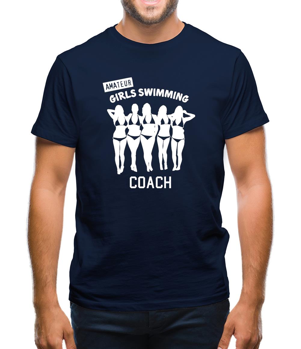 Amateur Girls Swimming Coach Mens T-Shirt Amateur Girls Swimming Coach Mens T-Shirt