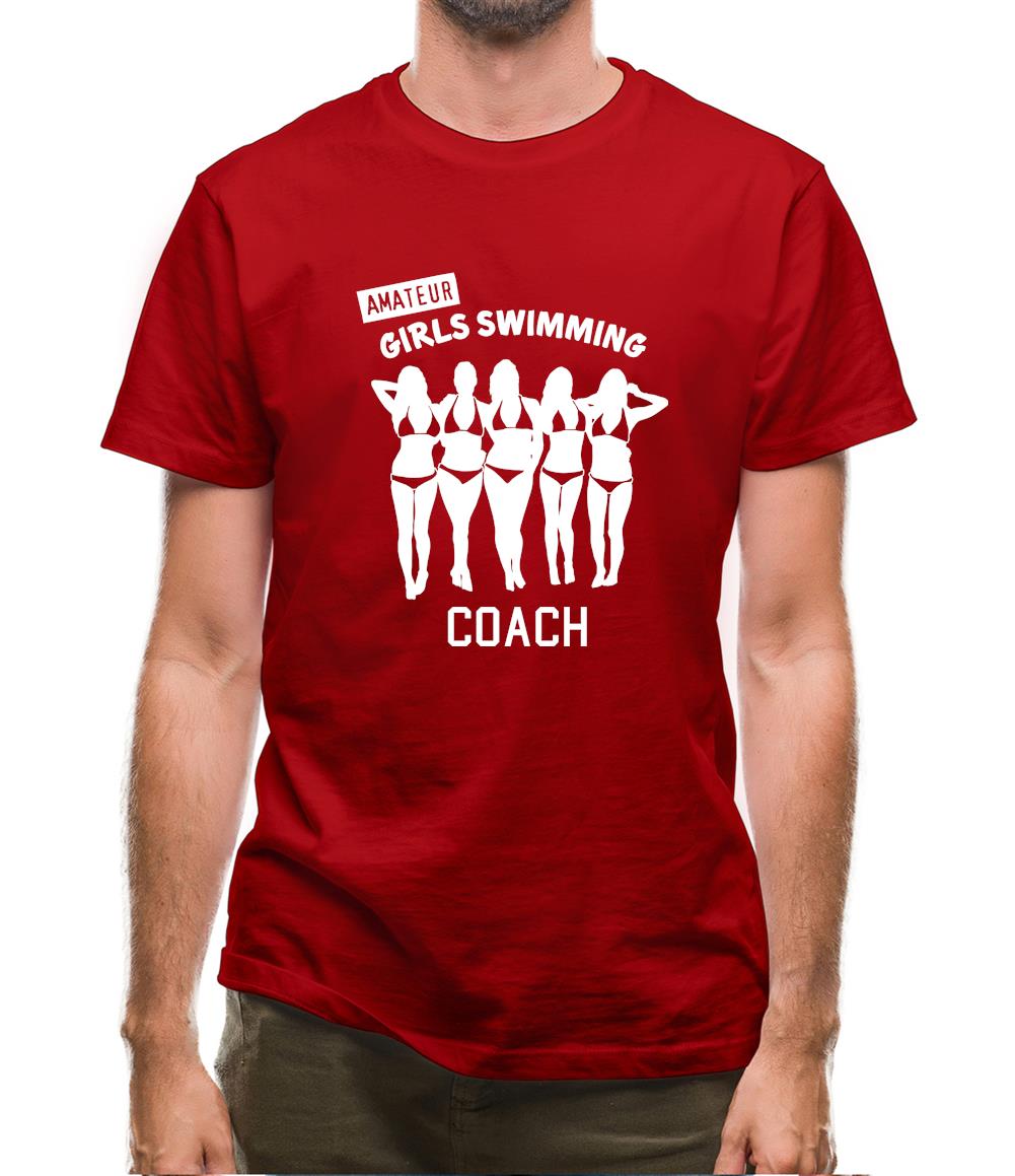Amateur Girls Swimming Coach Mens T-Shirt Amateur Girls Swimming Coach Mens T-Shirt