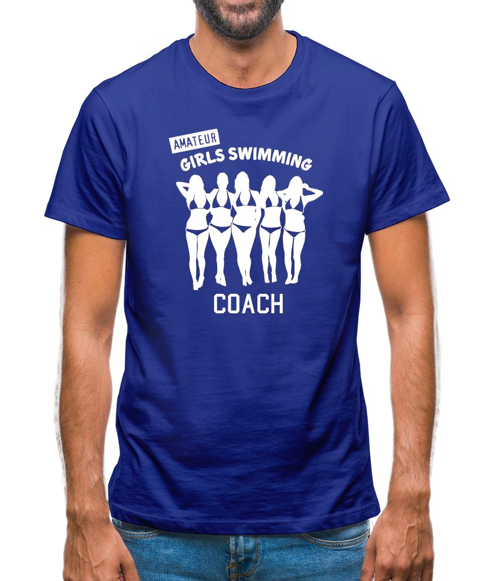 Amateur Girls Swimming Coach Mens T-Shirt Amateur Girls Swimming Coach Mens T-Shirt