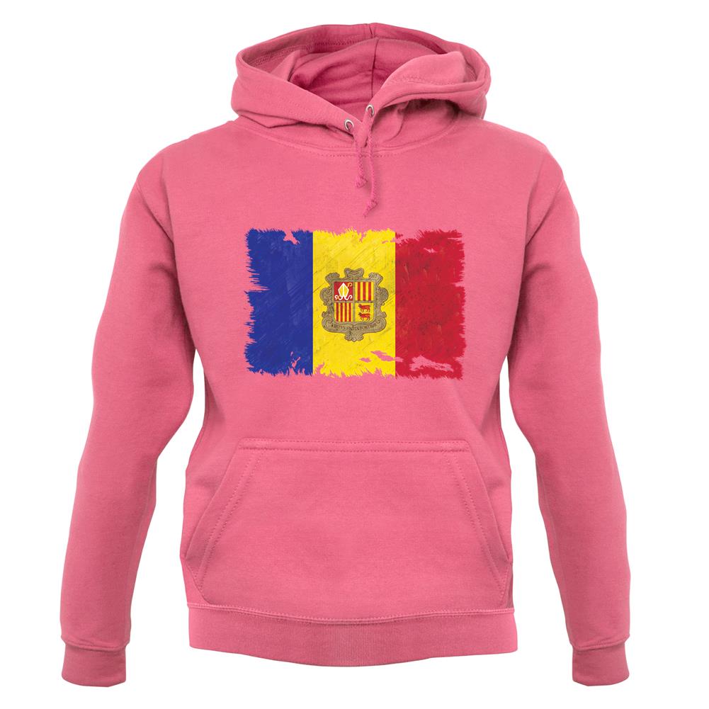 Andorra Grunge Style Flag unisex hoodie Andorra Grunge Style Flag unisex hoodie