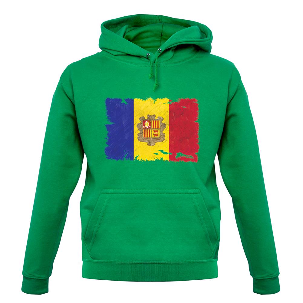 Andorra Grunge Style Flag unisex hoodie Andorra Grunge Style Flag unisex hoodie