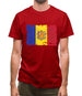 Andorra Grunge Style Flag Mens T-Shirt Andorra Grunge Style Flag Mens T-Shirt